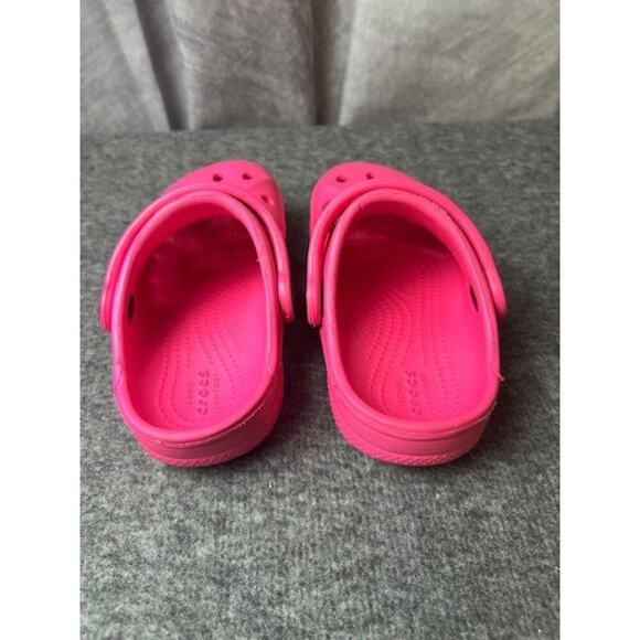 Crocs Kids Baya Clog Electric Pink Size C7 Unisex Lightweight Comfort NWT - Picture 4 of 5